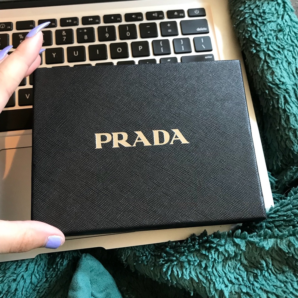 Baby pink Prada wallet